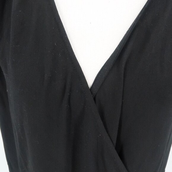 Halogen Black Short Sleeve V-Neck Wrap Dress Size XXL - Picture 2 of 8